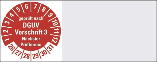 HEIN 190451 Kabelprüfplakette DGUV Vorschrift