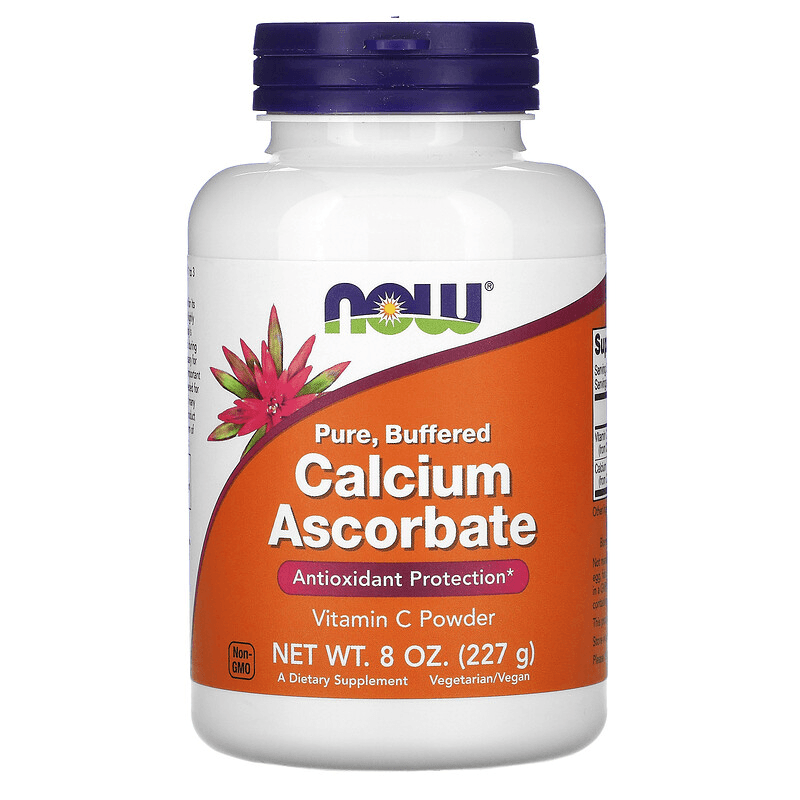 Minerały Wapń Now Foods Calcium Ascorbate Pure 227g
