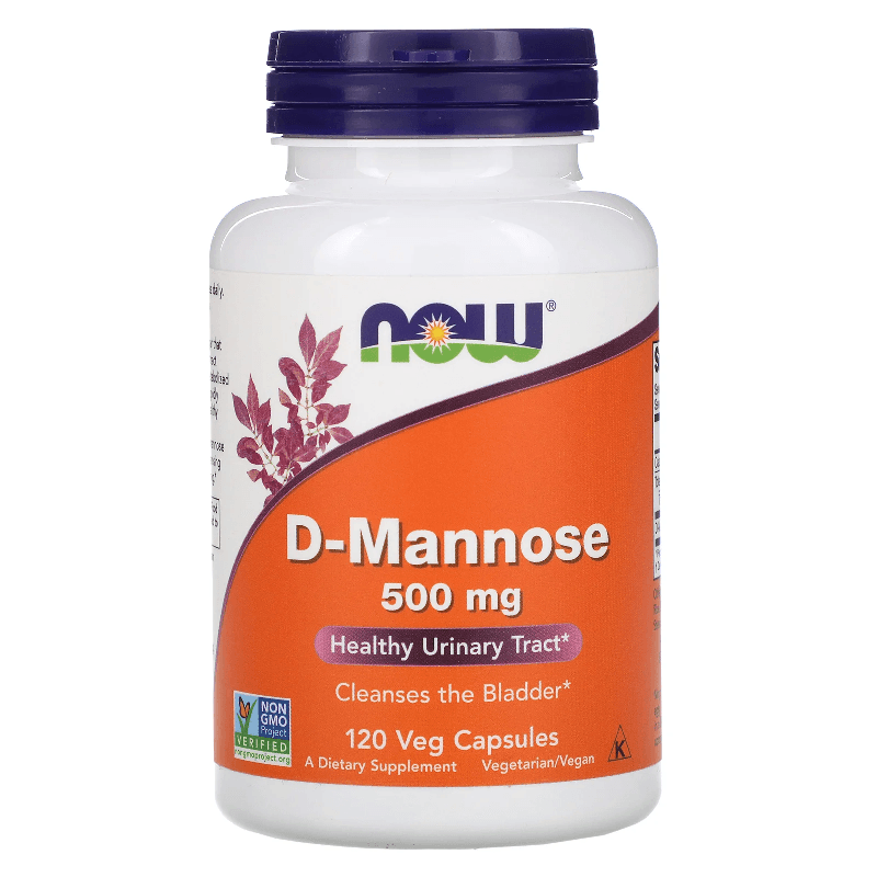 Detoks Manosacharyd Now Foods D-Mannose 500mg 120vkaps