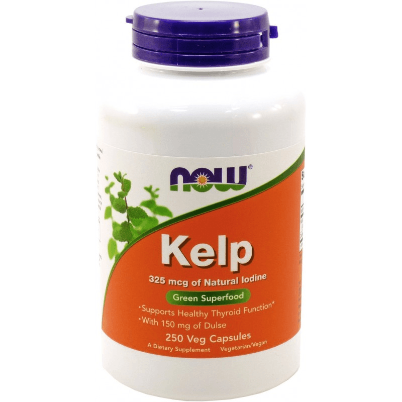 Minerały Jod Now Foods Kelp 325mcg 250vkaps