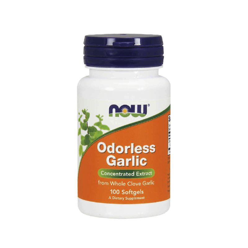 Wsparcie Odporności Czosnek Now Foods Odorless Garlic 100softgels