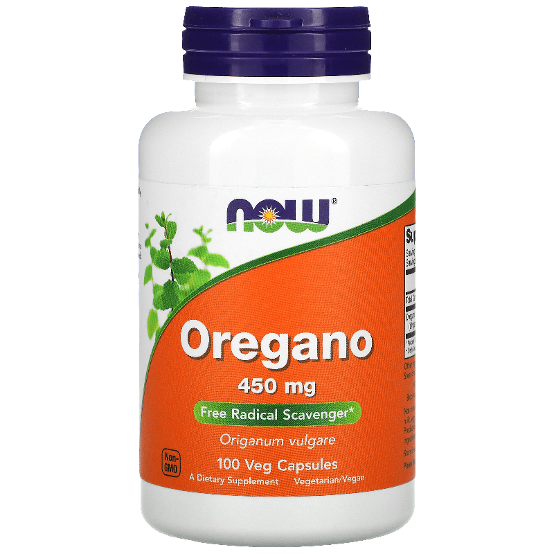 Wsparcie Odporności Oregano Now Foods Oregano 450mg 100vkaps