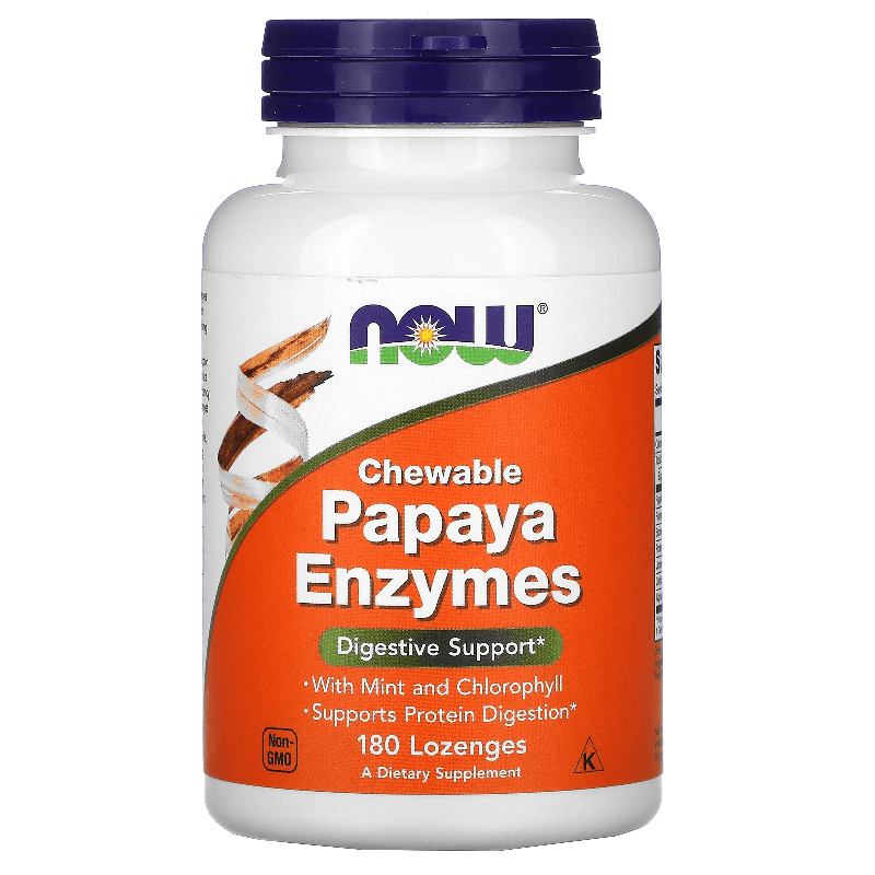 Enzymy Trawienne Kompleks Now Foods Papaya Enzymes Pastylki Do Ssania