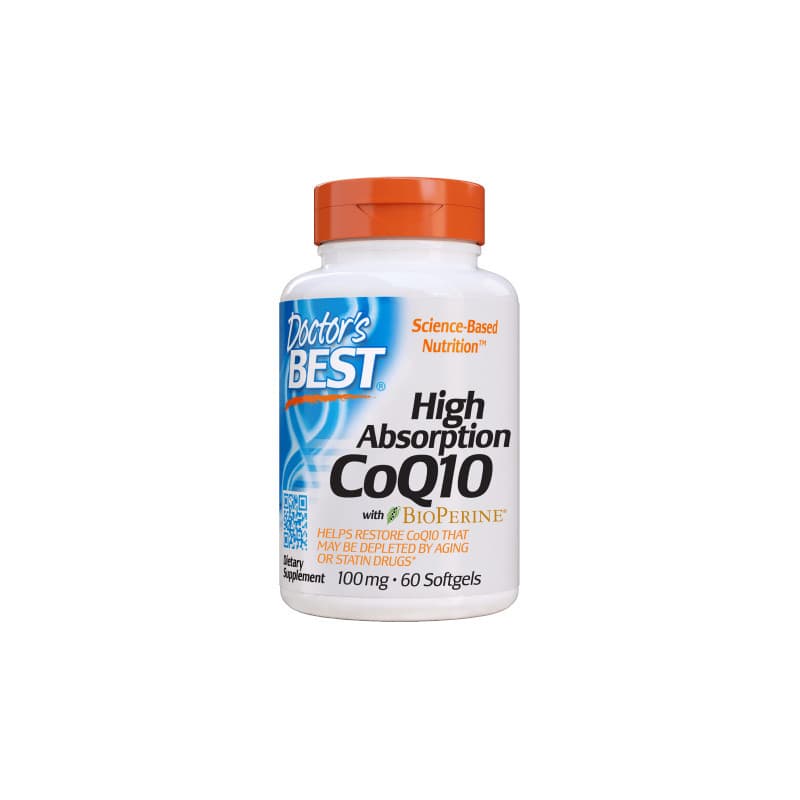 Zdrowe Serce Koenzym Q10 Doctor's Best CoQ10 bioPerine 100mg 60vkaps