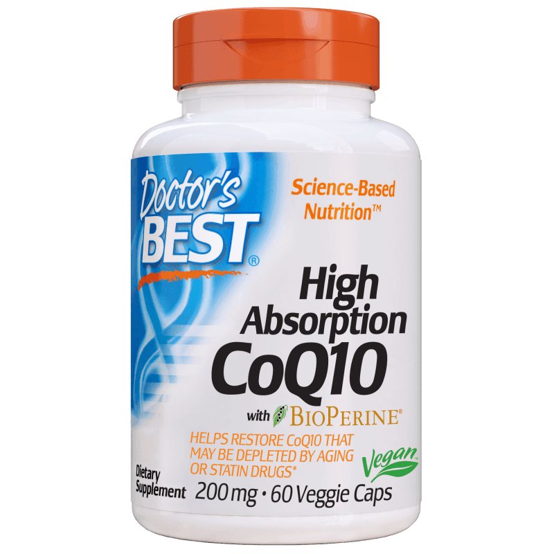 Zdrowe Serce Koenzym Q10 Doctor's Best CoQ10 bioPerine 200mg 60vkaps