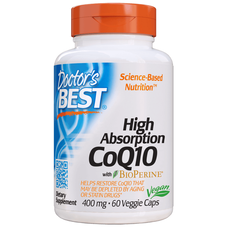 Zdrowe Serce Koenzym Q10 Doctor's Best CoQ10 bioPerine 400mg 60vkaps