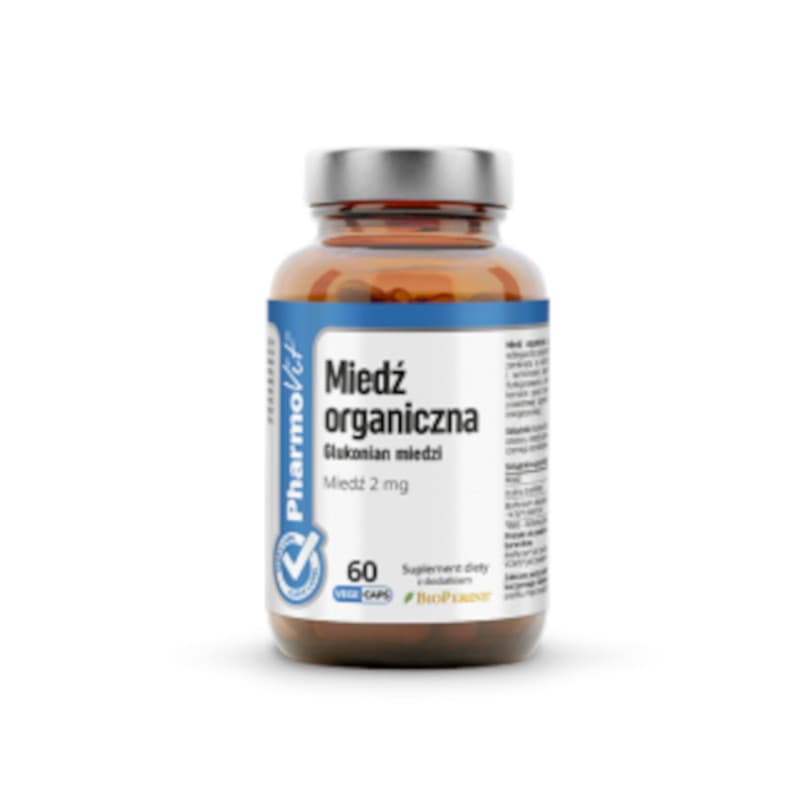 Minerały Miedź Pharmovit Miedź Organiczna 2mg 60vkaps