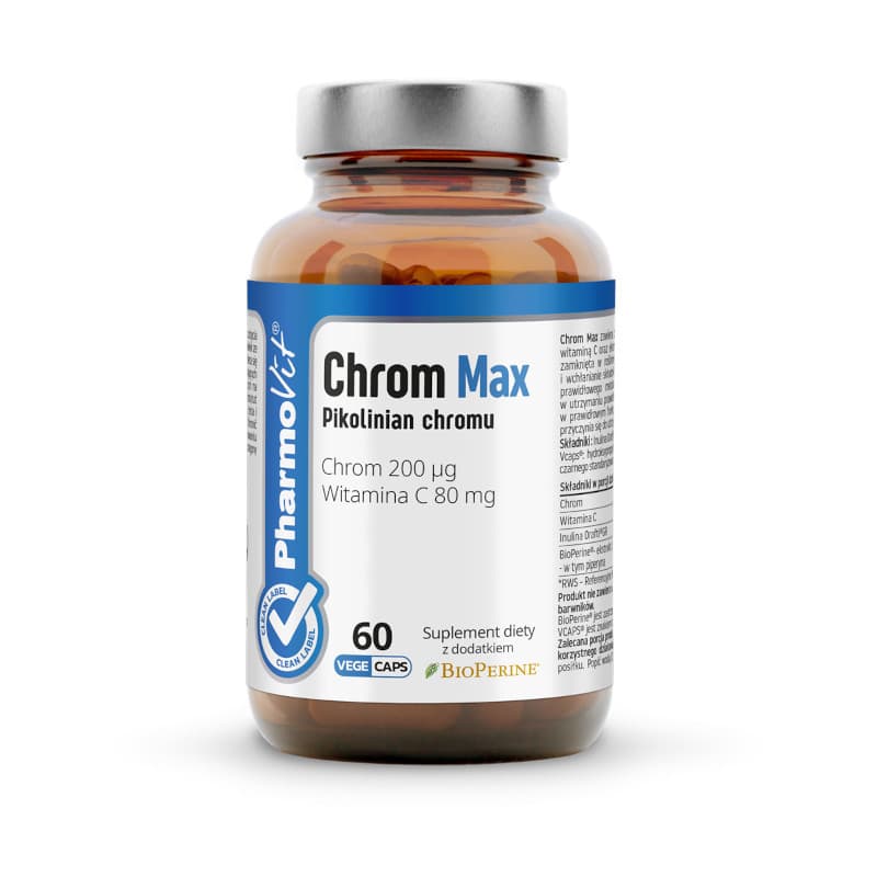 Minerały Chrom Pharmovit Chrom Max 60vkaps