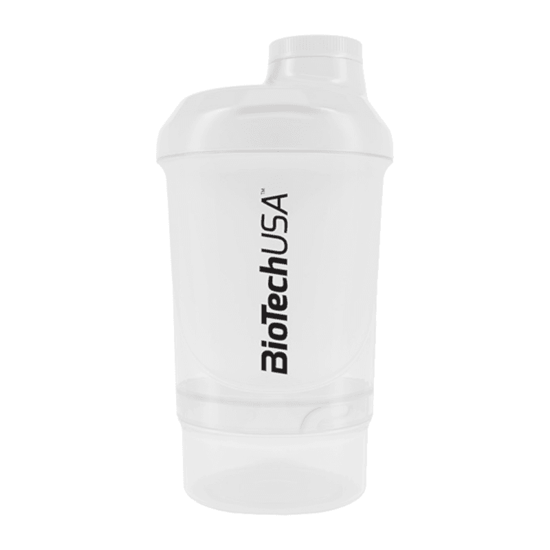 Akcesoria Shaker BioTechUSA Wave+ Nano 300ml+ 150ml Transparent