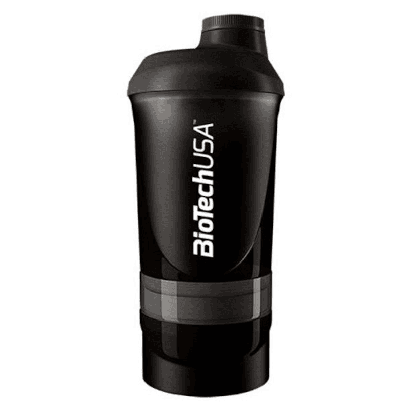 Akcesoria Shaker BioTechUSA Wave+ 600ml+200ml+150ml Black