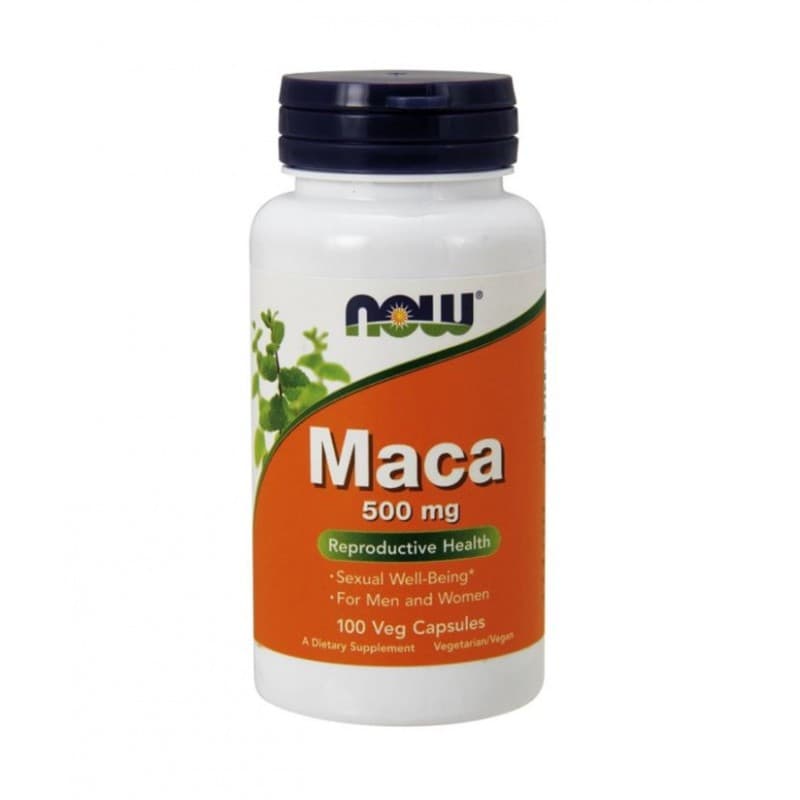 Wsparcie Witalności Żeń-szeń Peruwiański Now Foods Maca 500mg 100vkaps