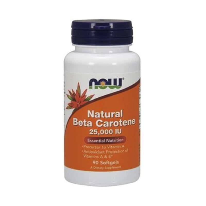 Witaminy A Now Foods Beta Carotene 25.000IU 90kaps