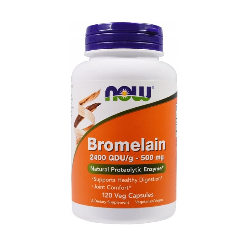 Wsparcie Odporności Bromelaina Now Foods Bromelain 120kaps
