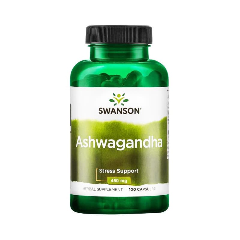 Adaptogeny Witania Ospała Swanson Ashwagandha 450mg 100kaps