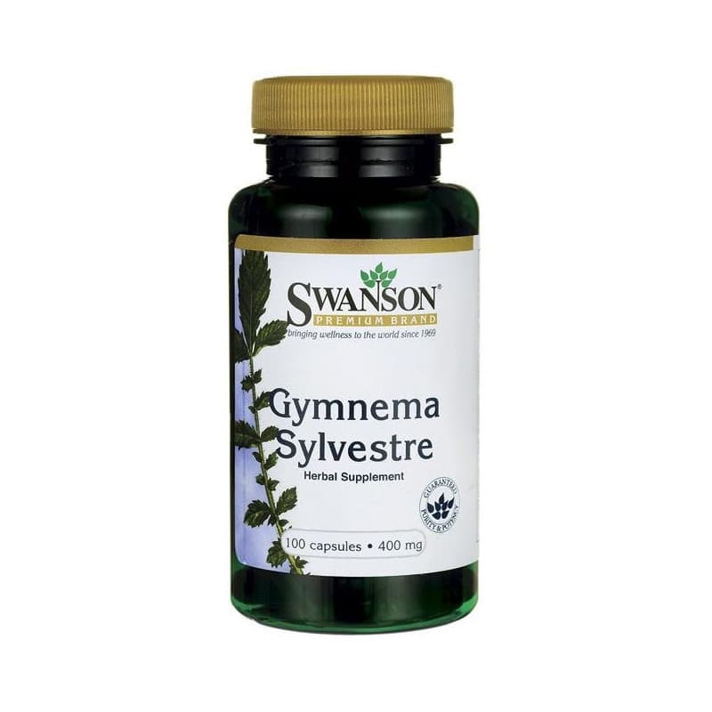 Kontrola Apetytu Ekstrakt z Liści Gurmaru Swanson Gymnema Sylvesre Leaf 400mg 100kaps