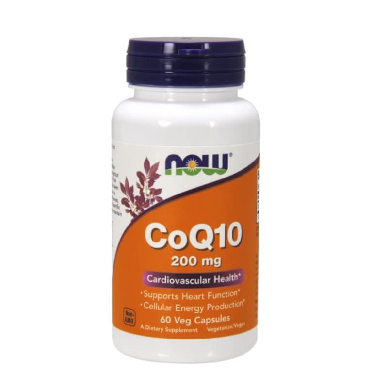 Zdrowe Serce Koenzym Q10 Now Foods CoQ10 200mg 60vkaps