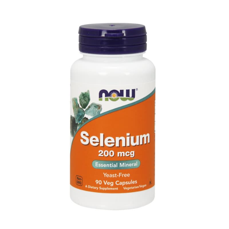 Minerały Selen Now Foods Selenium 200mg 90vkaps
