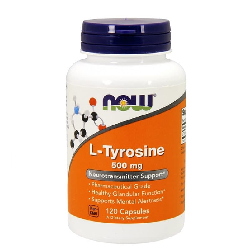 Aminokwasy Tyrozyna Now Foods L-Tyrosine 500mg 120kaps
