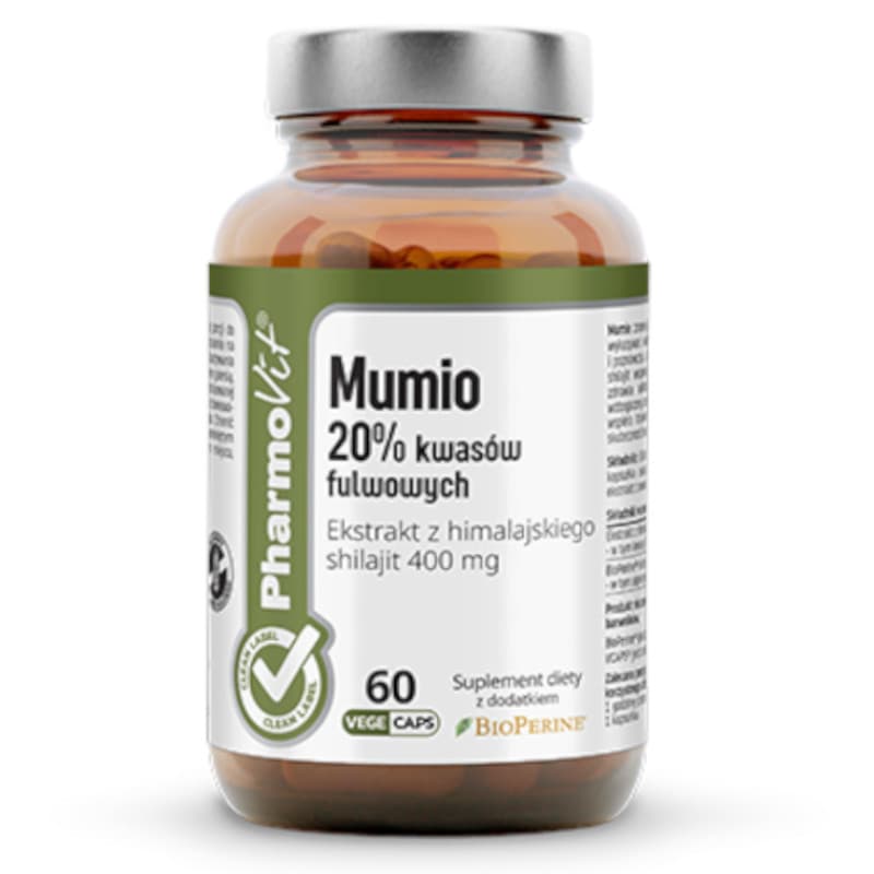 Wsparcie Odporności Mumio Pharmovit Mumio 20% 60kaps