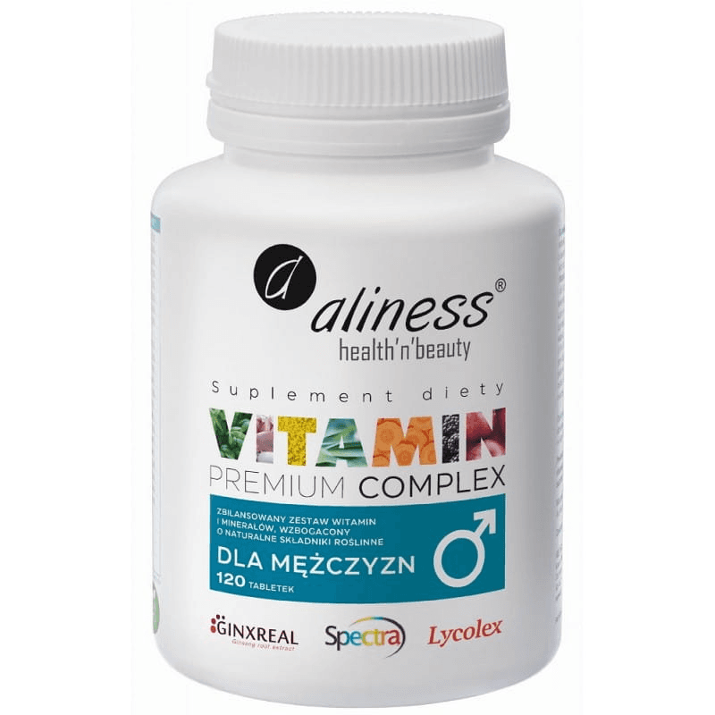 Witaminy i Minerały dla Mężczyzn Aliness Vitamin Complex For Men 120tab
