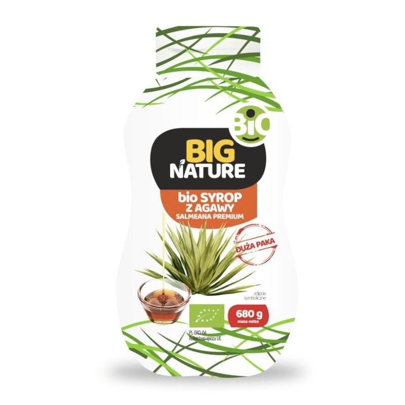 Zdrowa Żywność Zamiennik Cukru Big Nature Syrop z Agawy 340g