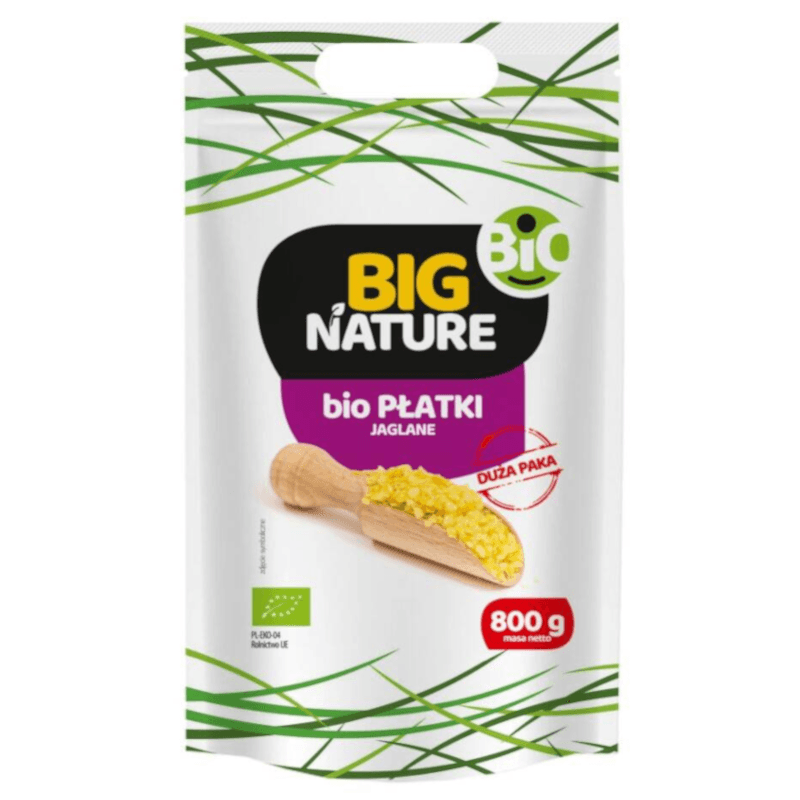Zdrowa Żywność Płatki Big Nature Płatki Jaglane BIO 800g