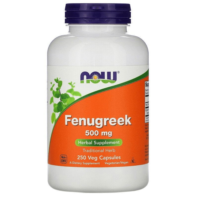 Booster Testosteronu Kozieradka Now Foods Fenugreek 500mg 250vkaps