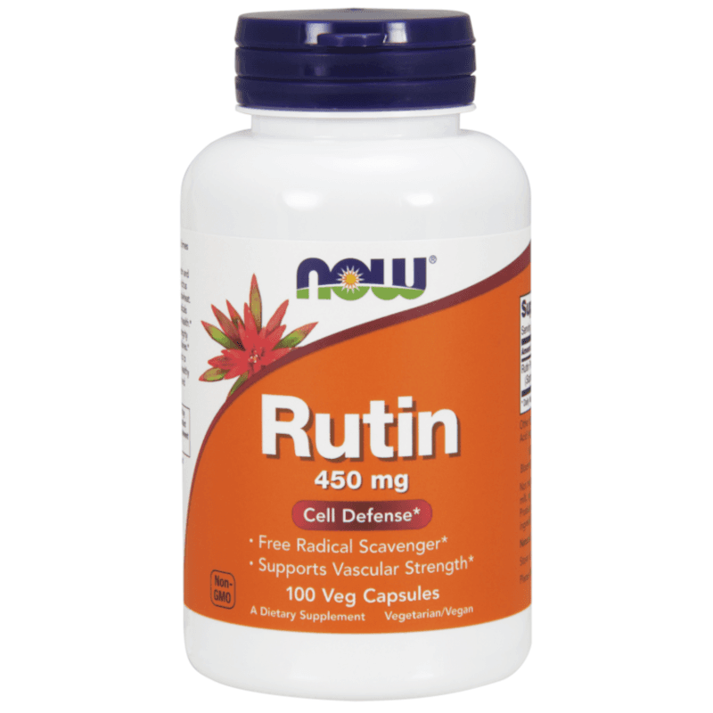 Antyoksydanty Rutyna Now Foods Rutin 450mg 100vkaps