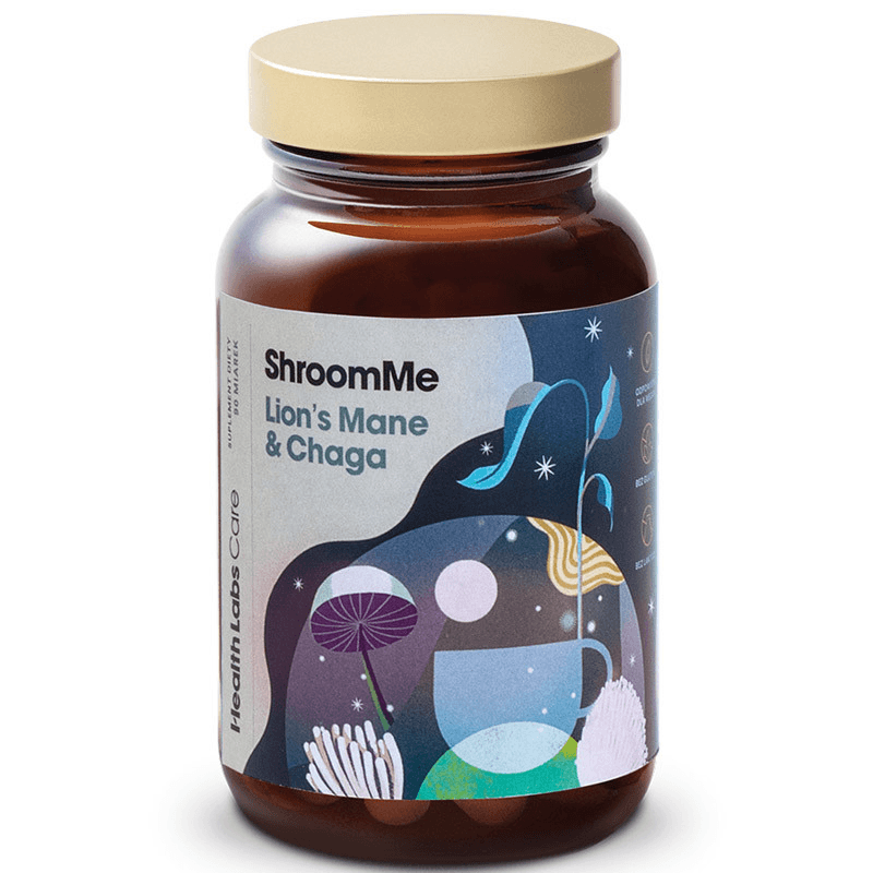 Pamięć i Koncentracja Kompleks Health Labs Care ShroomMe Lion's Mane & Chaga 45g