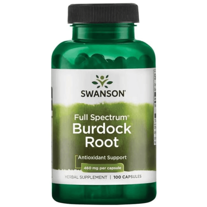 Trawienie Korzeń Łopianu Swanson Burdock Root 460mg 100kaps