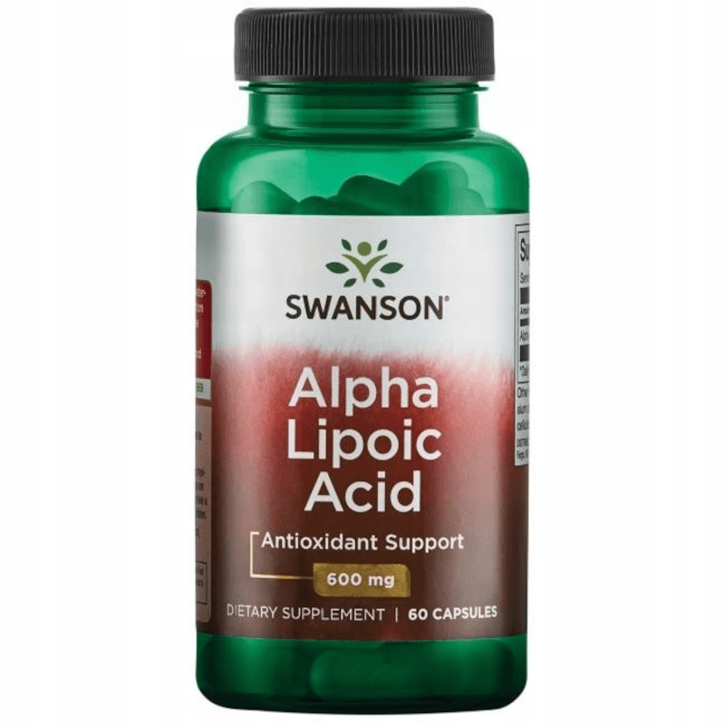 Trawienie Kwas Alfa-Liponowy Swanson Alpha-Lipoic Acid 600mg 60kaps