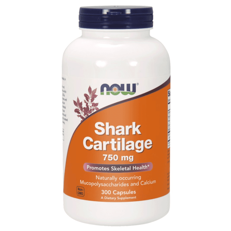 Regeneracja Stawów Chrząstka Rekina Now Foods Shark Cartilage 750mg 300kaps