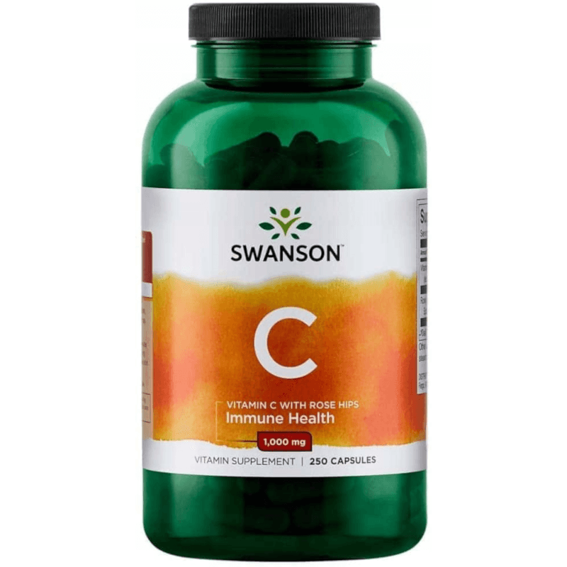 Witaminy C Swanson Vitamin C Rose Hips 1000mg 250kaps