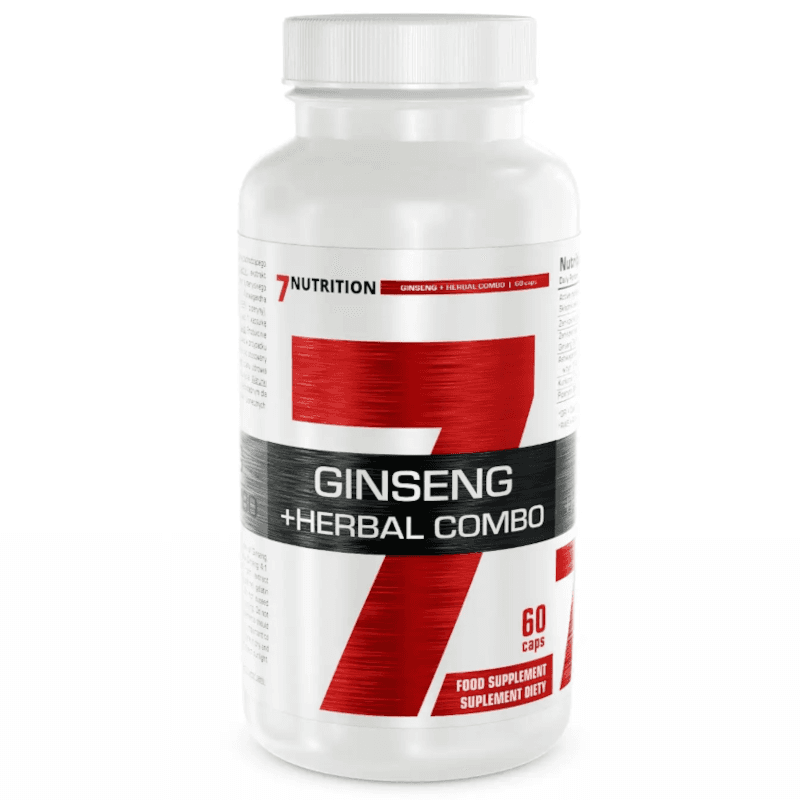 Wsparcie Witalności Kompleks 7Nutrition Ginseng+Herbal Combo 60kaps