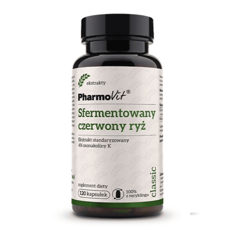 Cholesterol Monakolina Pharmovit Sfermentowany Czerwony Ryż 120kaps