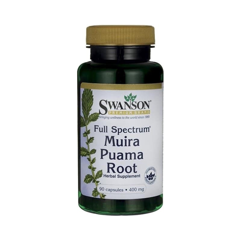 Męska Kondycja Korzeń Muira Puama Swanson Muira Puama Root 400 mg 90kaps