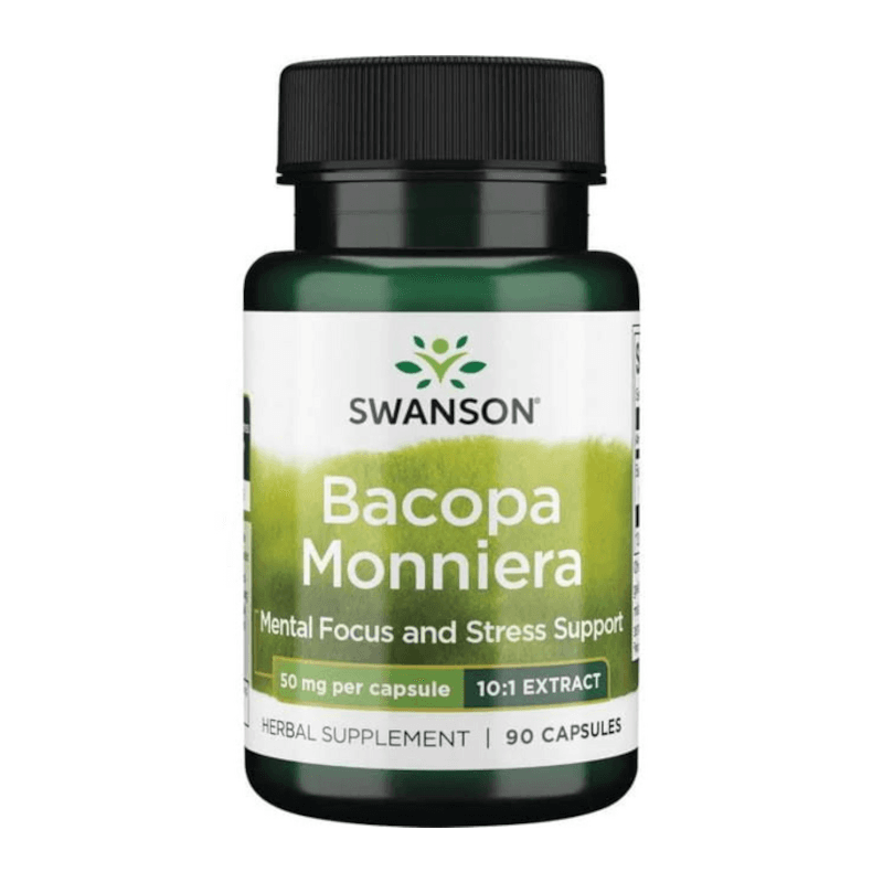 Adaptogeny Bakopa Drobnolistna Swanson Bacopa Monniera 90vkaps
