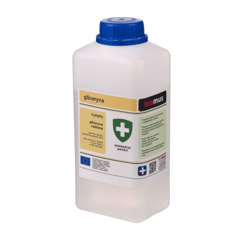Surowiec zdrowotny Gliceryna Roślinna Biomus Gliceryna 1000g