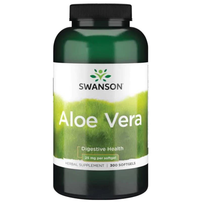 Trawienie Aloes Swanson Aloe Vera 5000mg 300softgel