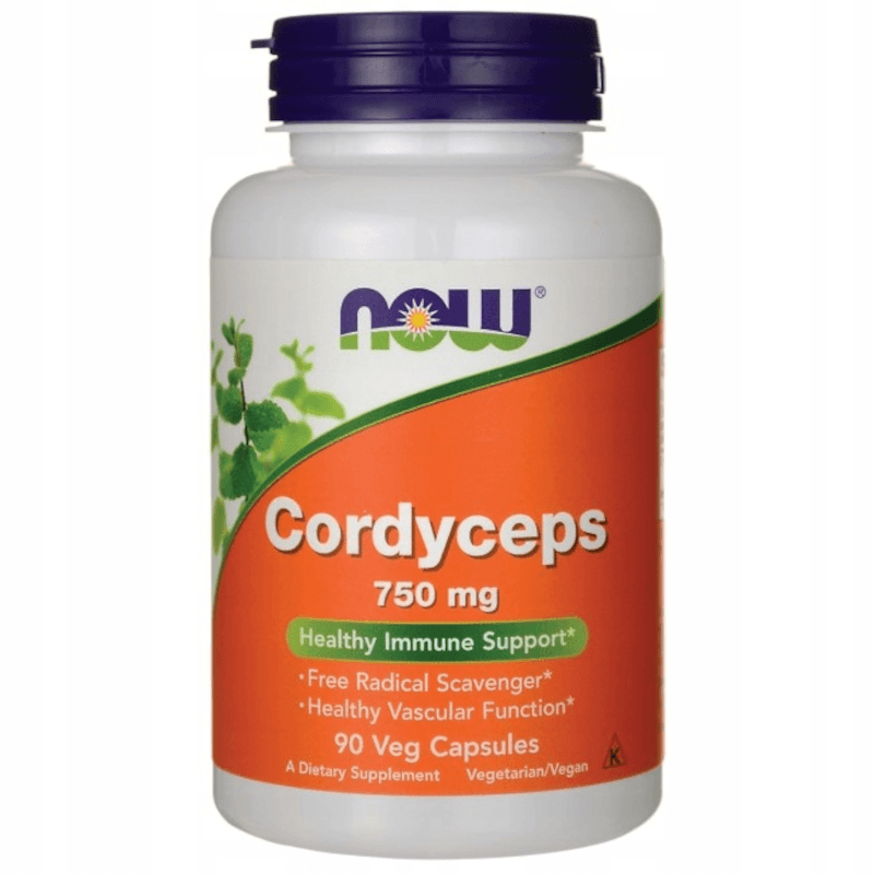 Adaptogeny Kordyceps Now Foods Cordyceps 750mg 90kaps
