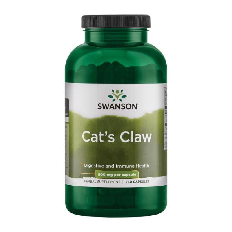 Wsparcie Odporności Koci Pazur Swanson Cat's Claw 500mg 250kaps