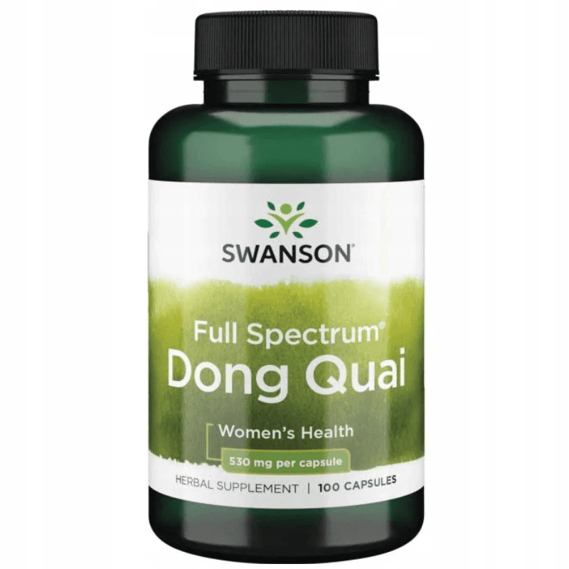 Kobieca Kondycja Dzięgiel Chiński Swanson Dong Quai 530mg 100kaps
