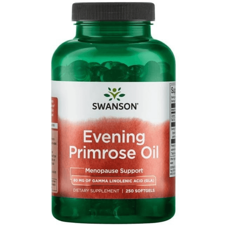 Kobieca Kondycja Olej z Wiesiołka Swanson Evening Primrose Oil 500mg 250kaps