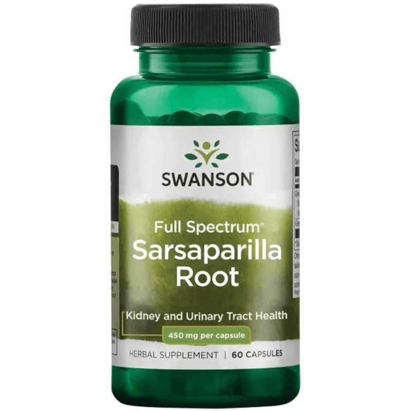 Układ Moczowy Kolcorośl Swanson Sarsaparilla Kolcorośl 450mg 60kaps