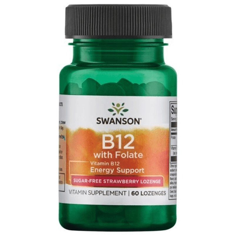 Witaminy B Swanson Witamina B-12 & Kwas Foliowy 60tab
