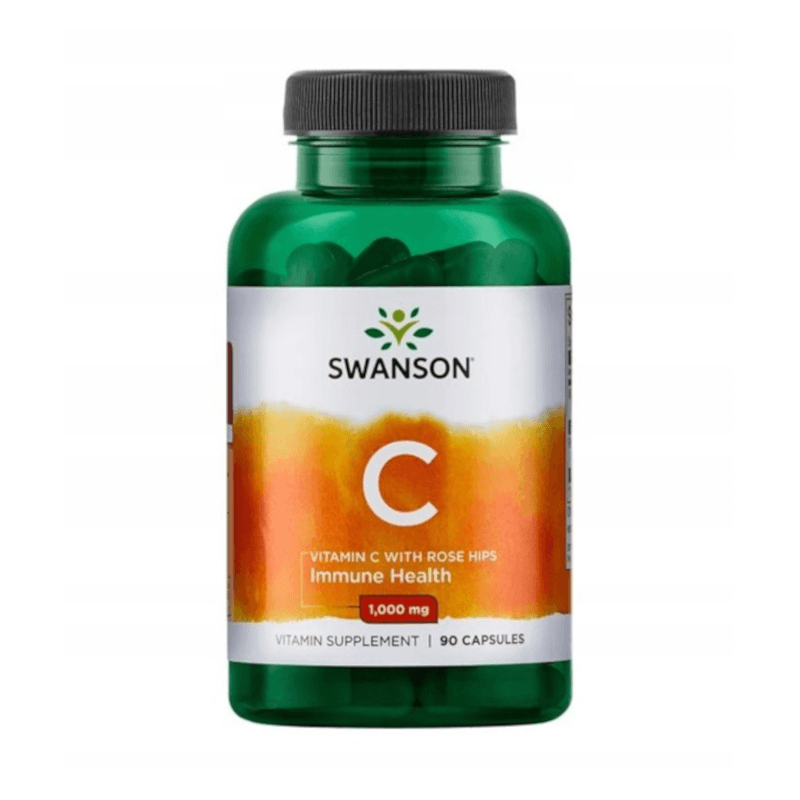 Witamina C Swanson Vitamin C Rose Hips 1000mg 90kaps