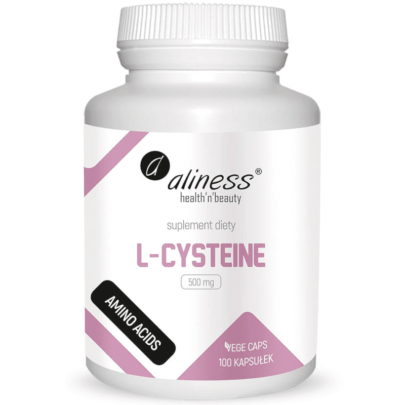 Aminokwasy L-cysteina Aliness L-Cysteine 500mg 100vkaps