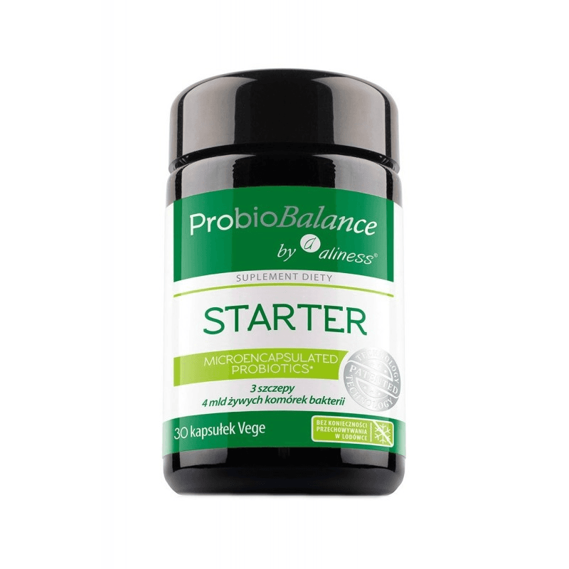 Wsparcie Jelit Probiotyki Aliness Probiobalance STARTER 4 mld 30vkaps