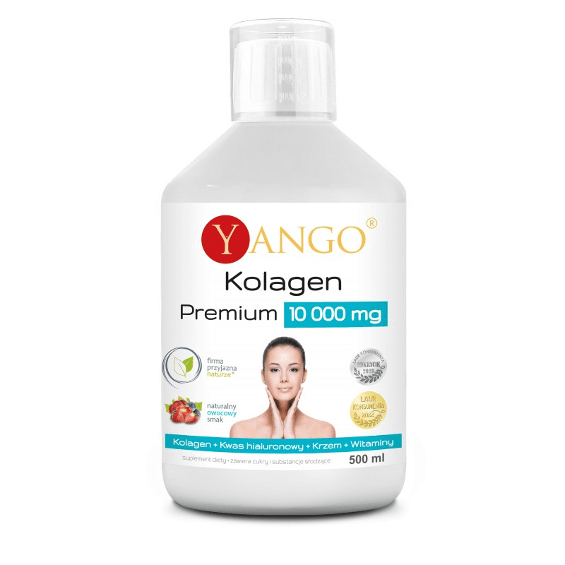 Wsparcie Włosów, Skóry, Paznokci Kompleks Yango Kolagen 10 000 mg 500ml