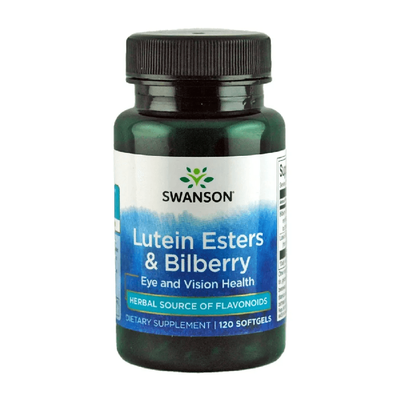 Oczy i Wzrok Kompleks Swanson Lutein Esters & Bilberry 120softgels